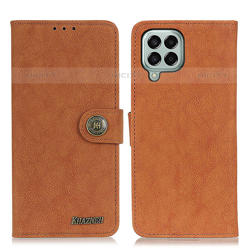 Funda de Cuero Cartera con Soporte Carcasa A01D para Samsung Galaxy M33 5G Marron