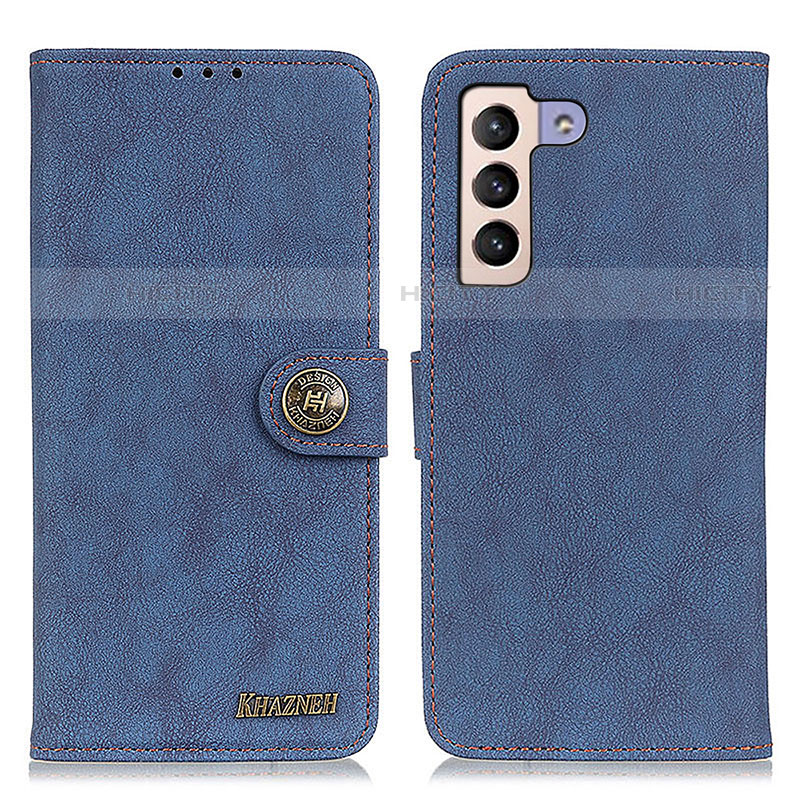 Funda de Cuero Cartera con Soporte Carcasa A01D para Samsung Galaxy S21 FE 5G Azul