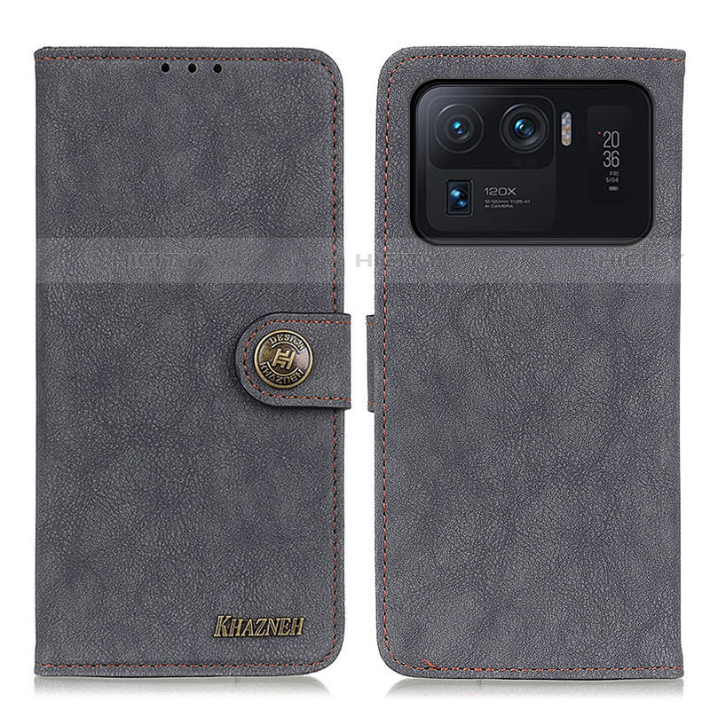 Funda de Cuero Cartera con Soporte Carcasa A01D para Xiaomi Mi 11 Ultra 5G Negro