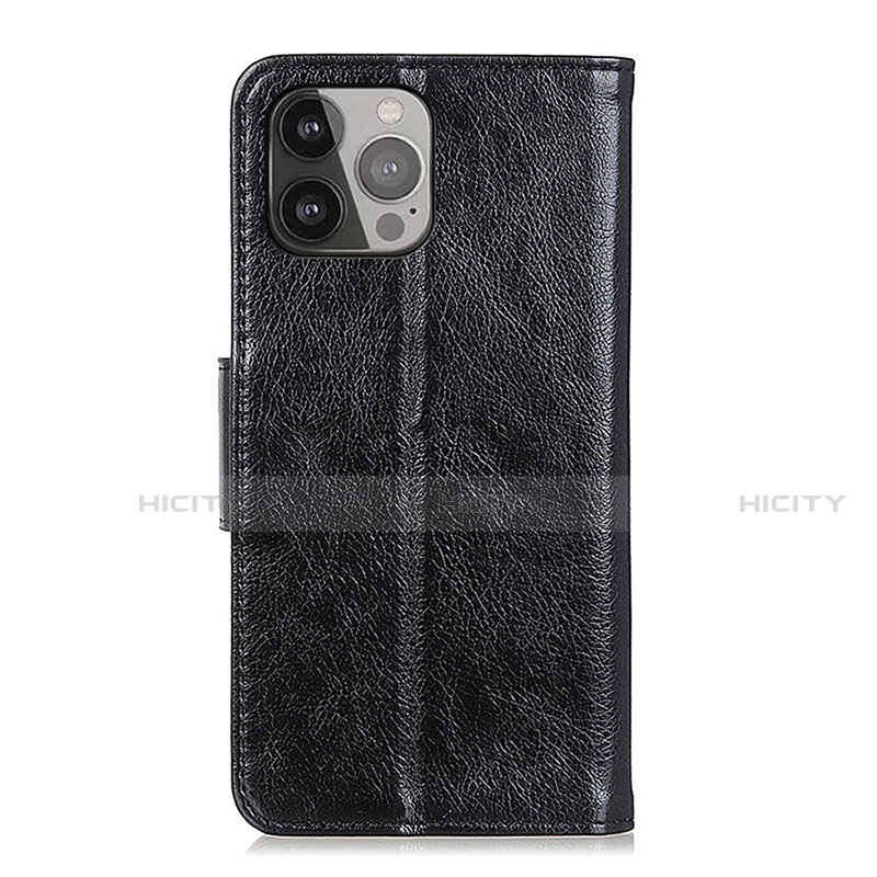 Funda de Cuero Cartera con Soporte Carcasa A02 para Apple iPhone 15 Pro