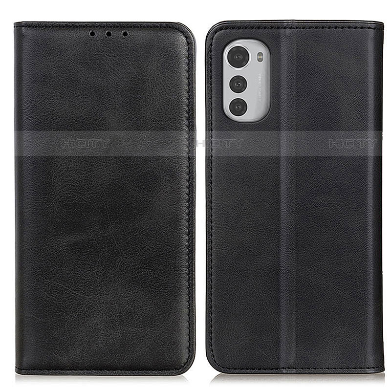 Funda de Cuero Cartera con Soporte Carcasa A02D para Motorola Moto E32s Negro