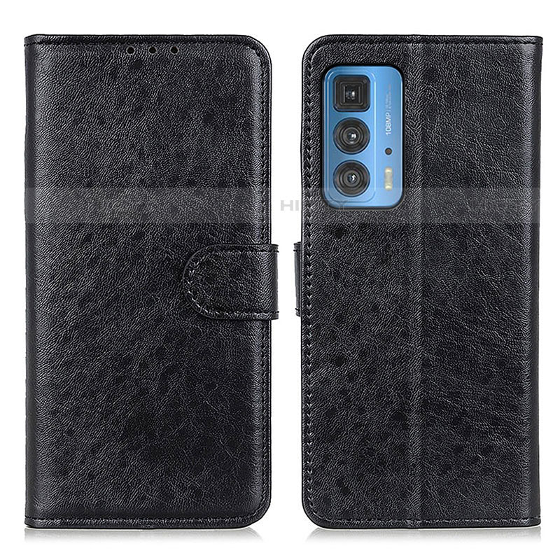 Funda de Cuero Cartera con Soporte Carcasa A02D para Motorola Moto Edge S Pro 5G Negro