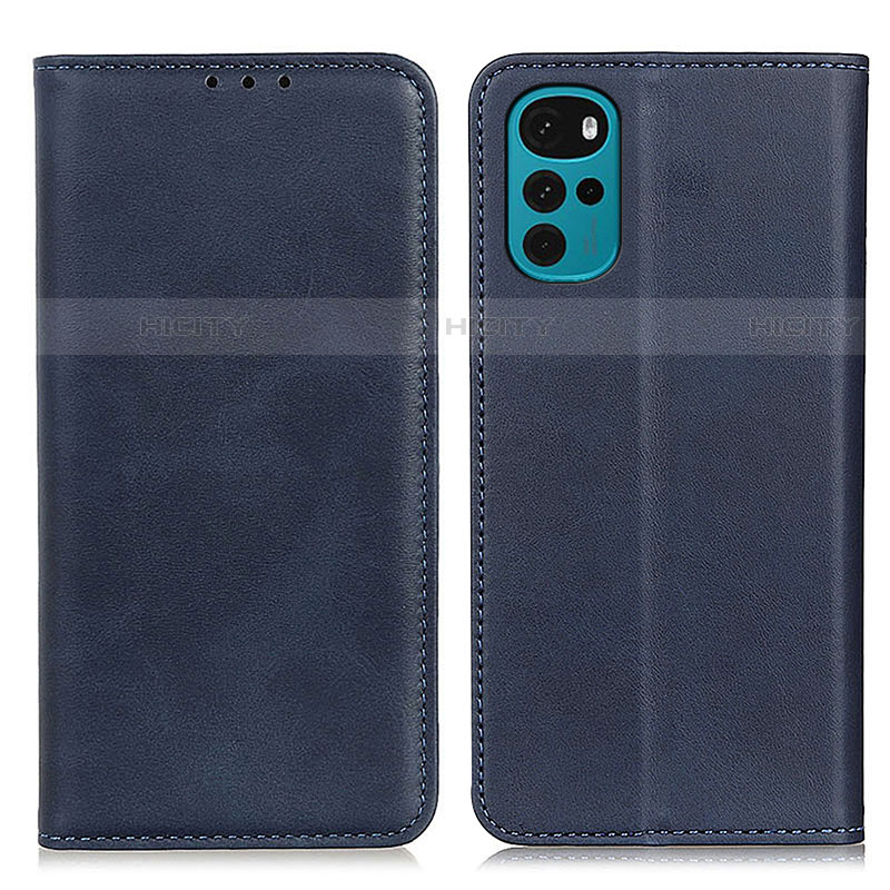 Funda de Cuero Cartera con Soporte Carcasa A02D para Motorola Moto G22 Azul