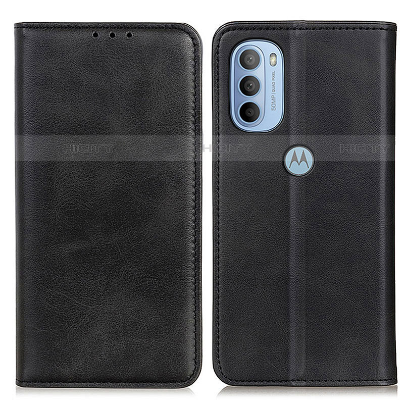 Funda de Cuero Cartera con Soporte Carcasa A02D para Motorola Moto G31 Negro