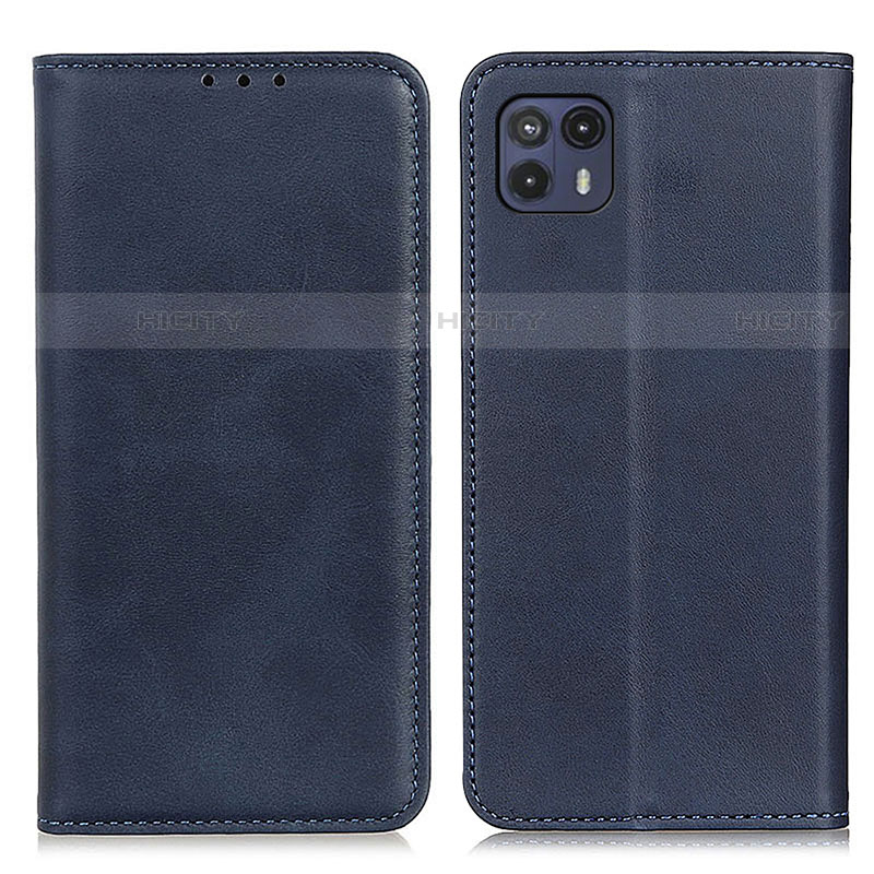 Funda de Cuero Cartera con Soporte Carcasa A02D para Motorola Moto G50 5G Azul