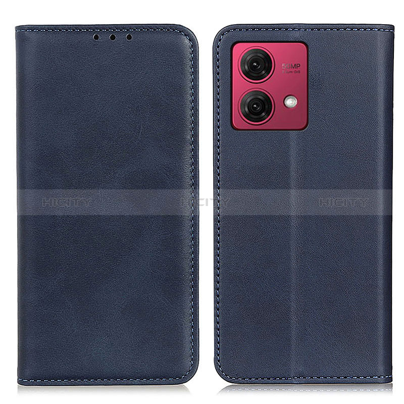 Funda de Cuero Cartera con Soporte Carcasa A02D para Motorola Moto G84 5G Azul