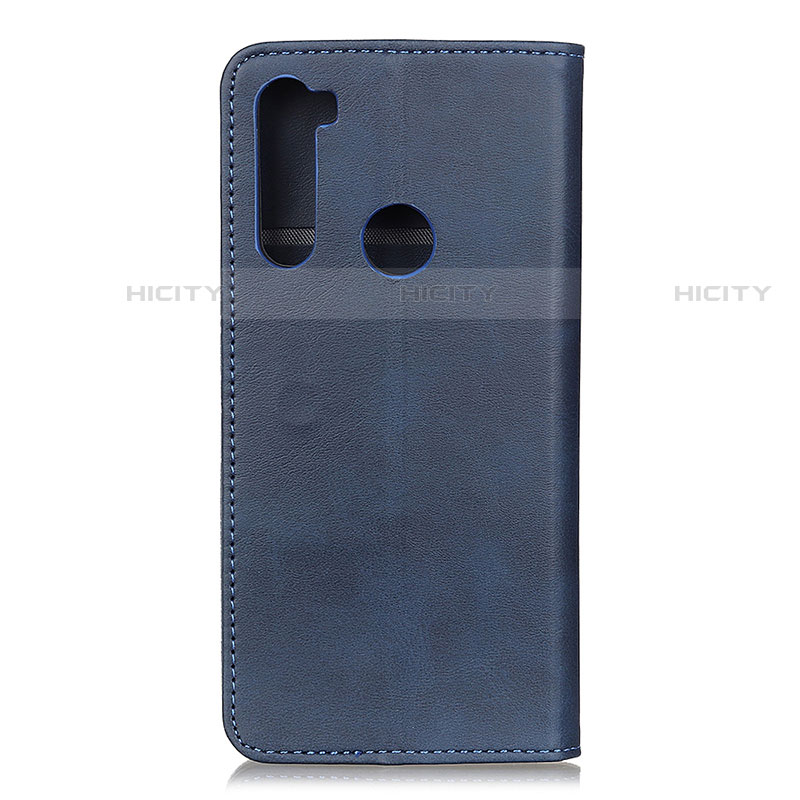 Funda de Cuero Cartera con Soporte Carcasa A02D para Motorola Moto One Fusion Plus Azul