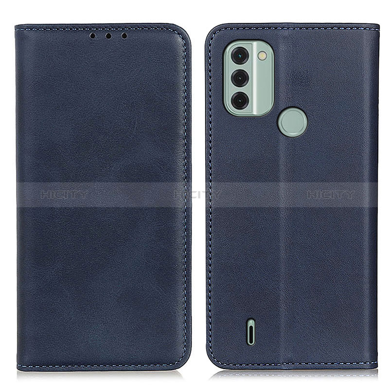 Funda de Cuero Cartera con Soporte Carcasa A02D para Nokia C31 Azul