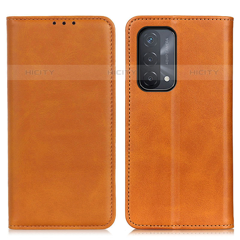 Funda de Cuero Cartera con Soporte Carcasa A02D para OnePlus Nord N200 5G Marron Claro