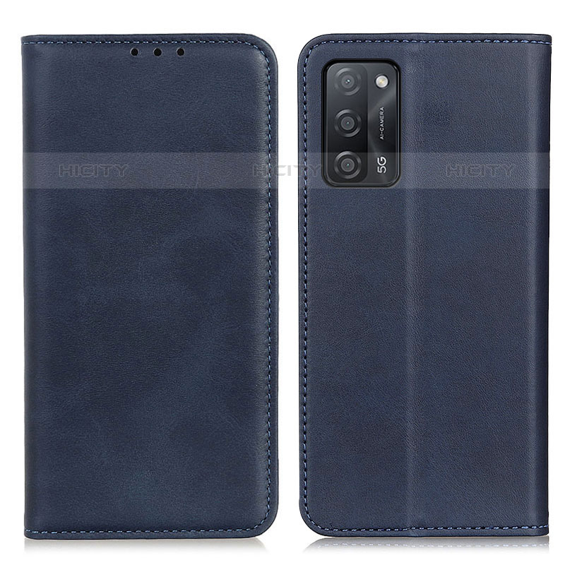 Funda de Cuero Cartera con Soporte Carcasa A02D para Oppo A53s 5G Azul