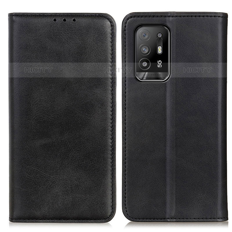 Funda de Cuero Cartera con Soporte Carcasa A02D para Oppo A94 5G Negro