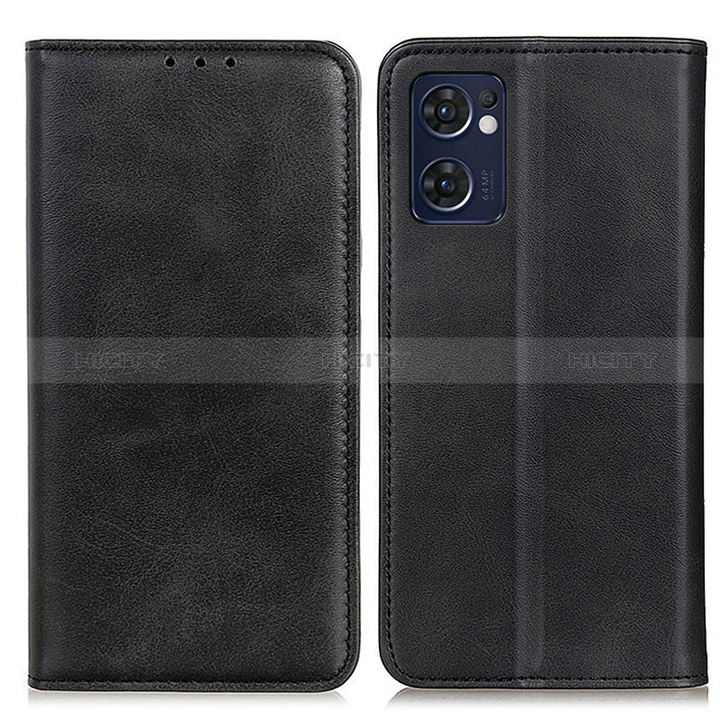 Funda de Cuero Cartera con Soporte Carcasa A02D para Oppo Find X5 Lite 5G Negro