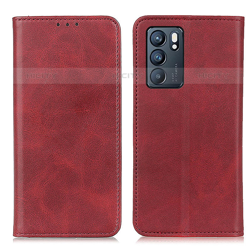 Funda de Cuero Cartera con Soporte Carcasa A02D para Oppo Reno6 5G