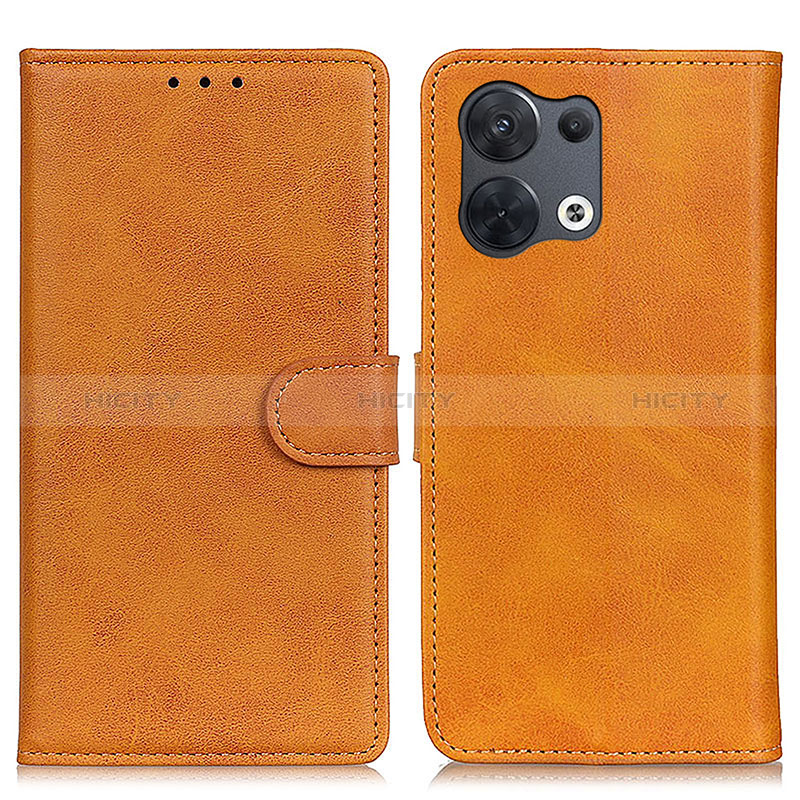 Funda de Cuero Cartera con Soporte Carcasa A02D para Oppo Reno9 Pro+ Plus 5G Marron