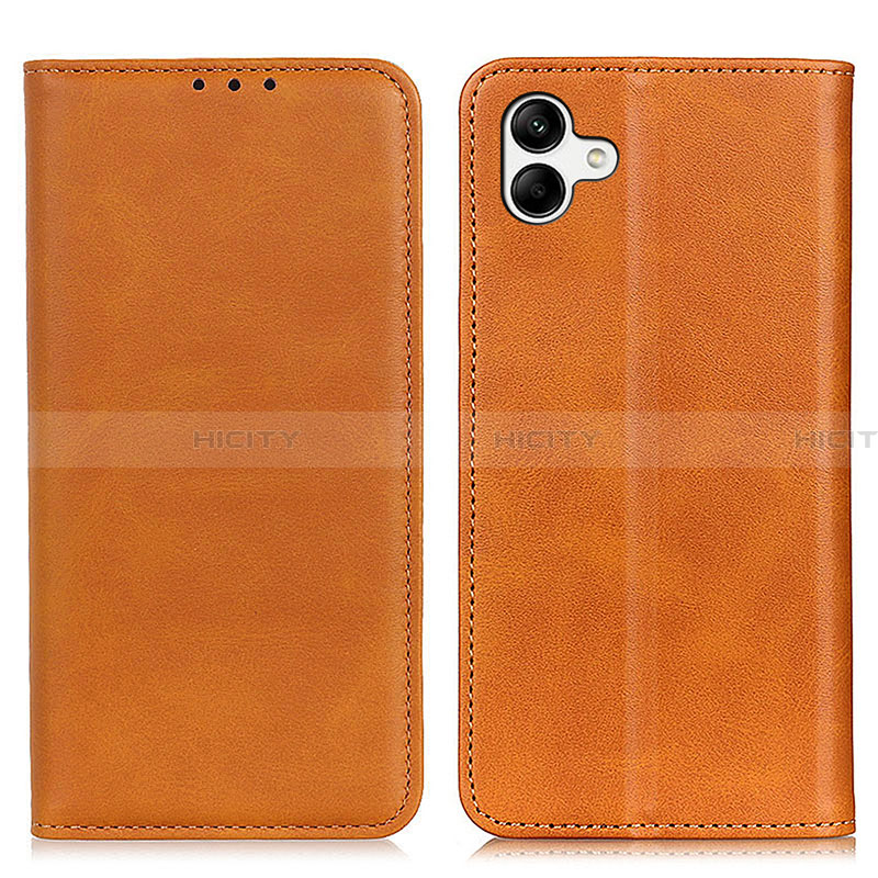 Funda de Cuero Cartera con Soporte Carcasa A02D para Samsung Galaxy A04 4G Marron Claro