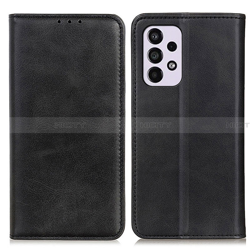 Funda de Cuero Cartera con Soporte Carcasa A02D para Samsung Galaxy A33 5G Negro