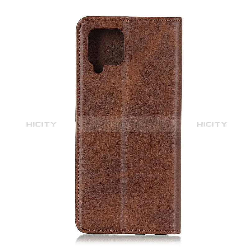 Funda de Cuero Cartera con Soporte Carcasa A02D para Samsung Galaxy A42 5G Marron