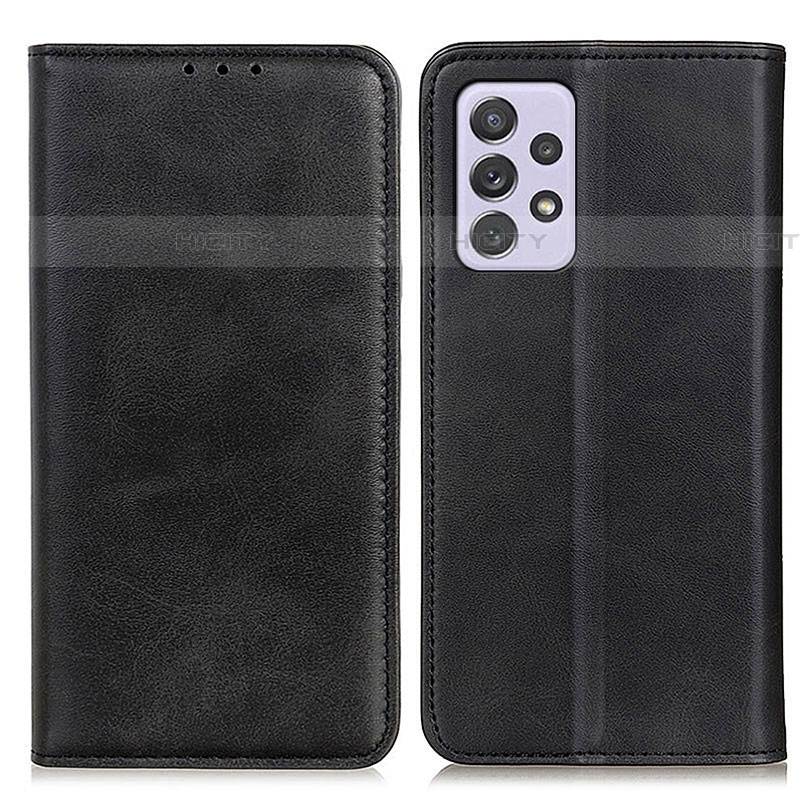 Funda de Cuero Cartera con Soporte Carcasa A02D para Samsung Galaxy A73 5G Negro