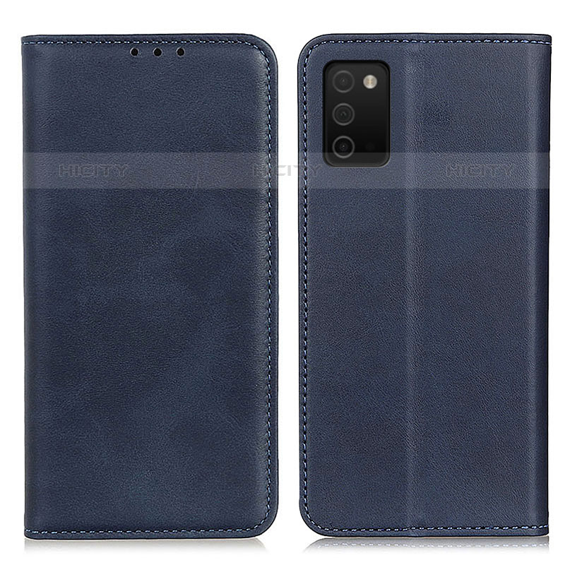 Funda de Cuero Cartera con Soporte Carcasa A02D para Samsung Galaxy M02s Azul