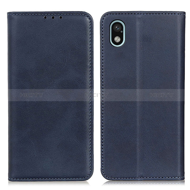 Funda de Cuero Cartera con Soporte Carcasa A02D para Sony Xperia Ace III SOG08 Azul