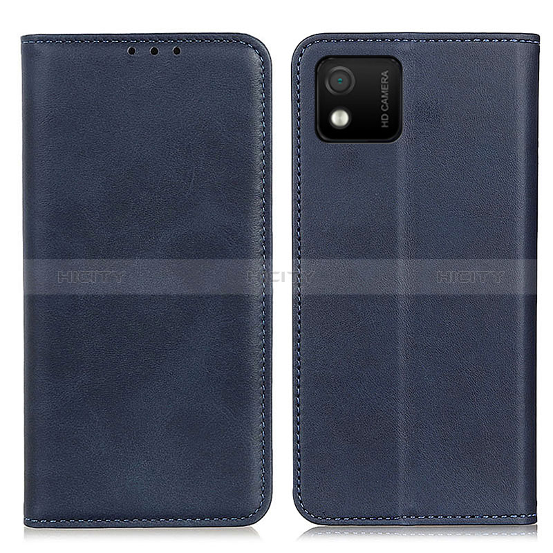 Funda de Cuero Cartera con Soporte Carcasa A02D para Wiko Y52 Azul