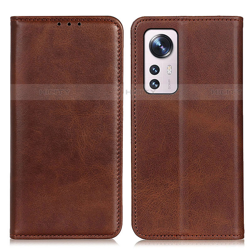 Funda de Cuero Cartera con Soporte Carcasa A02D para Xiaomi Mi 12 Lite 5G Marron