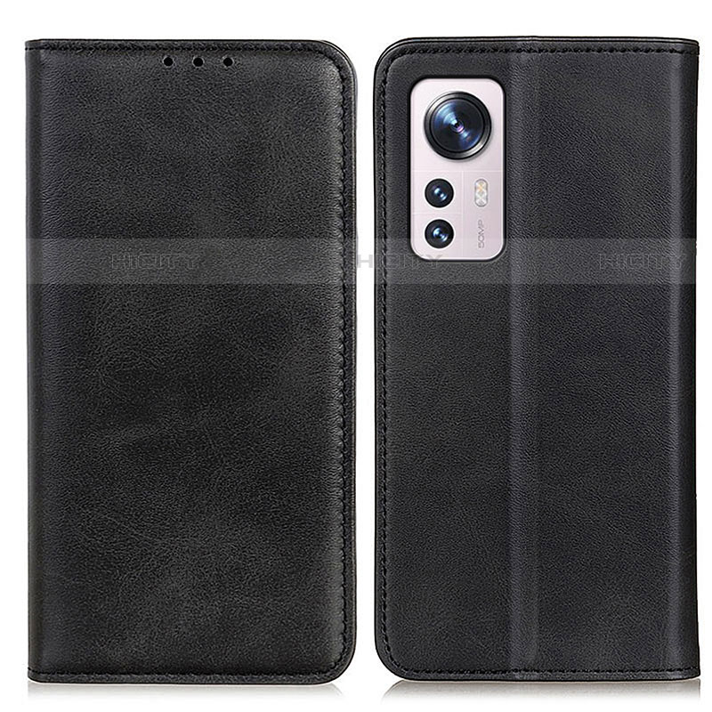 Funda de Cuero Cartera con Soporte Carcasa A02D para Xiaomi Mi 12 Lite 5G Negro