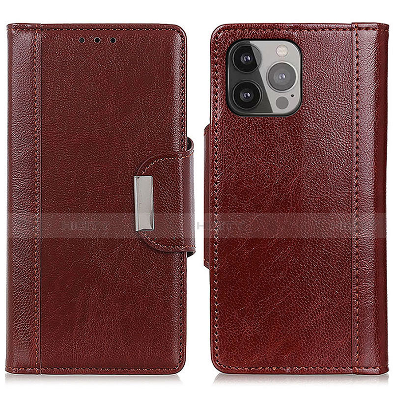 Funda de Cuero Cartera con Soporte Carcasa A03 para Apple iPhone 13 Pro