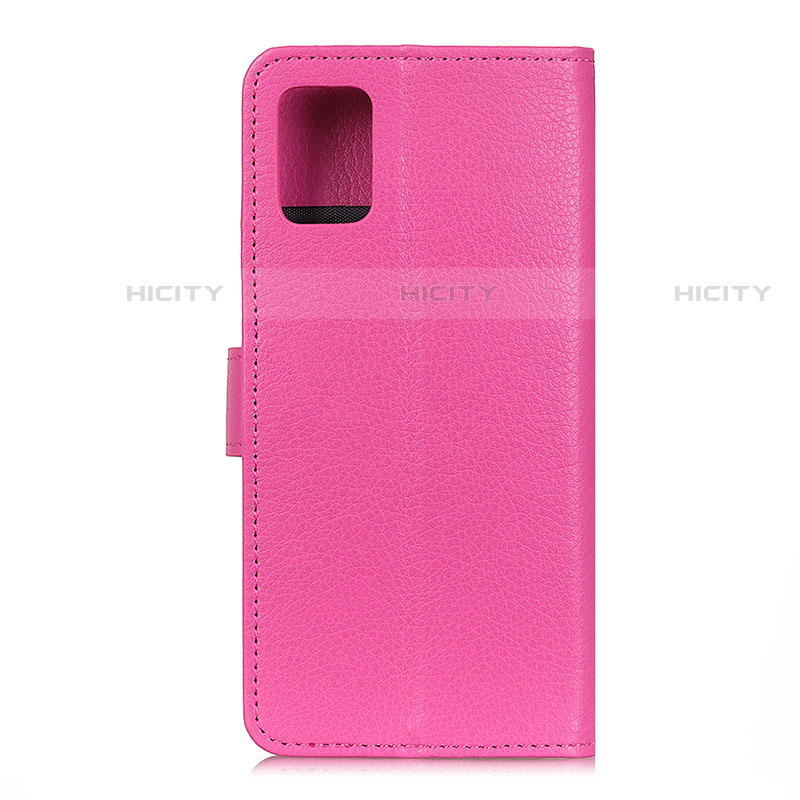 Funda de Cuero Cartera con Soporte Carcasa A03D para Motorola Moto Edge S 5G Rosa Roja