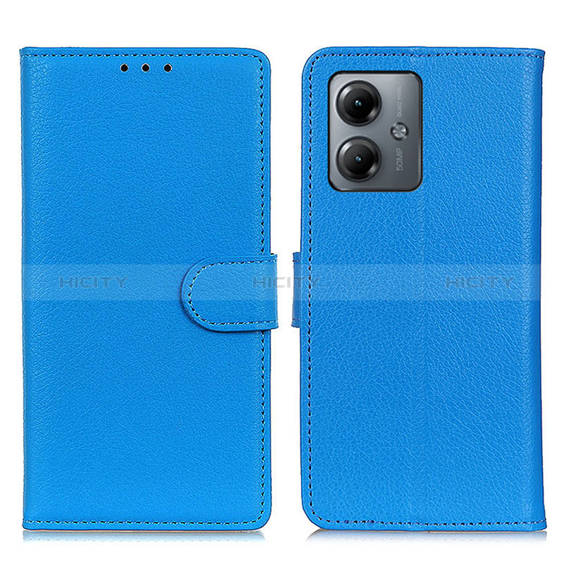 Funda de Cuero Cartera con Soporte Carcasa A03D para Motorola Moto G14