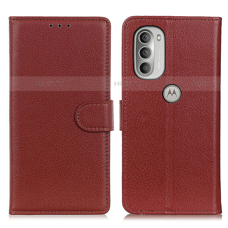 Funda de Cuero Cartera con Soporte Carcasa A03D para Motorola Moto G51 5G