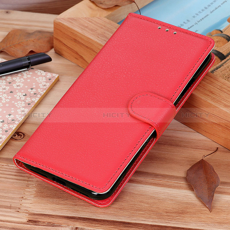 Funda de Cuero Cartera con Soporte Carcasa A03D para OnePlus 9 Pro 5G Rojo