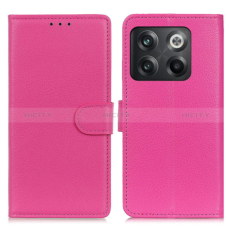 Funda de Cuero Cartera con Soporte Carcasa A03D para OnePlus Ace Pro 5G Rosa Roja