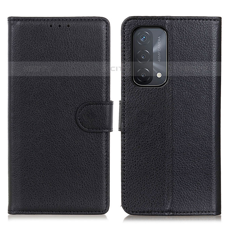 Funda de Cuero Cartera con Soporte Carcasa A03D para OnePlus Nord N200 5G Negro