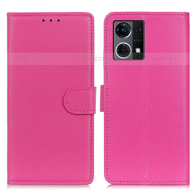 Funda de Cuero Cartera con Soporte Carcasa A03D para Oppo F21 Pro 4G