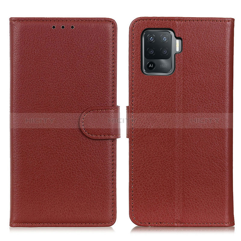 Funda de Cuero Cartera con Soporte Carcasa A03D para Oppo Reno5 Lite