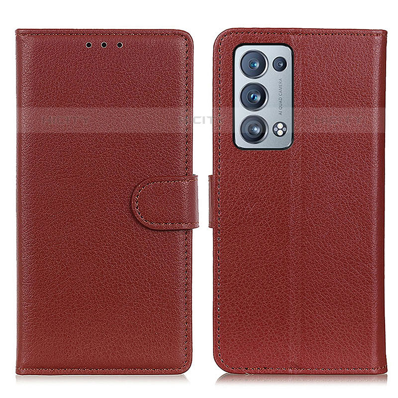 Funda de Cuero Cartera con Soporte Carcasa A03D para Oppo Reno6 Pro+ Plus 5G