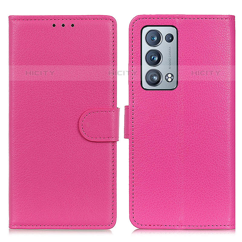 Funda de Cuero Cartera con Soporte Carcasa A03D para Oppo Reno6 Pro+ Plus 5G