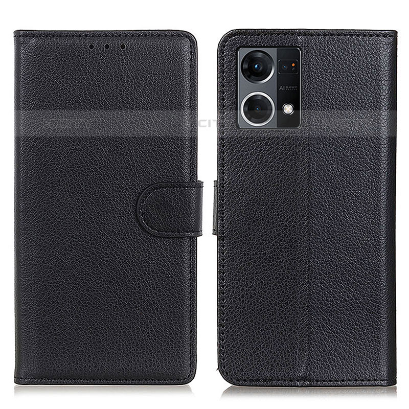 Funda de Cuero Cartera con Soporte Carcasa A03D para Oppo Reno7 4G