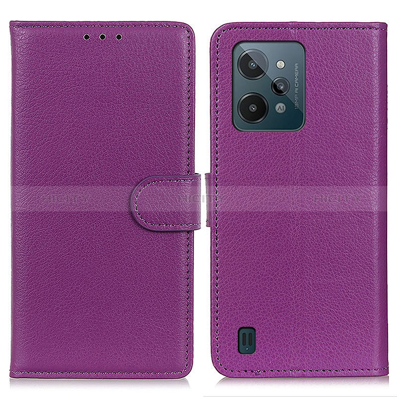 Funda de Cuero Cartera con Soporte Carcasa A03D para Realme C31