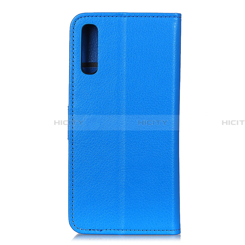 Funda de Cuero Cartera con Soporte Carcasa A03D para Samsung Galaxy A02 Azul Cielo