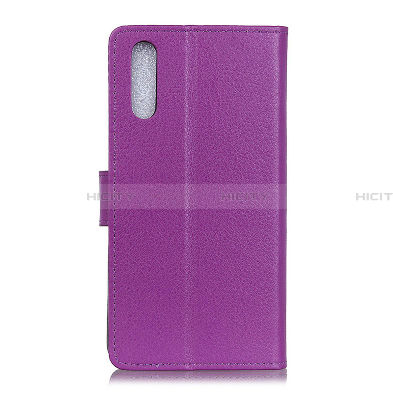 Funda de Cuero Cartera con Soporte Carcasa A03D para Samsung Galaxy A02 Morado