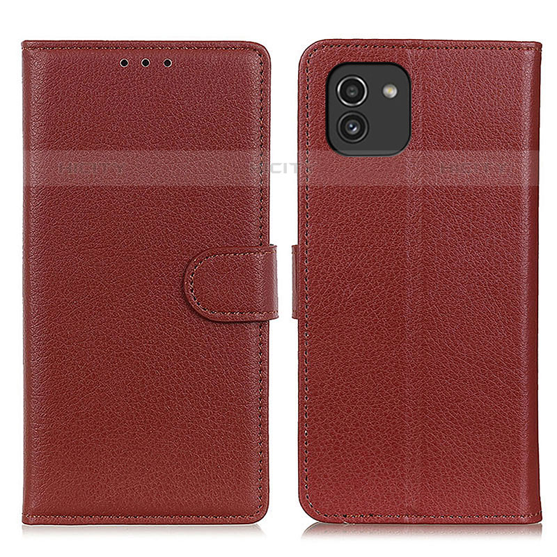 Funda de Cuero Cartera con Soporte Carcasa A03D para Samsung Galaxy A03