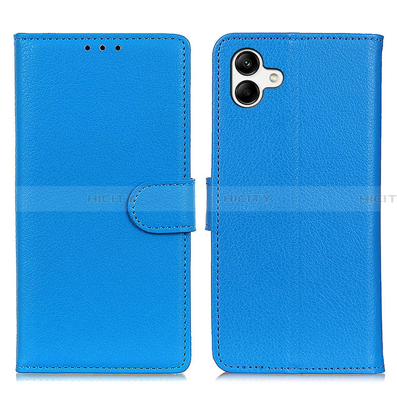 Funda de Cuero Cartera con Soporte Carcasa A03D para Samsung Galaxy A04 4G Azul Cielo