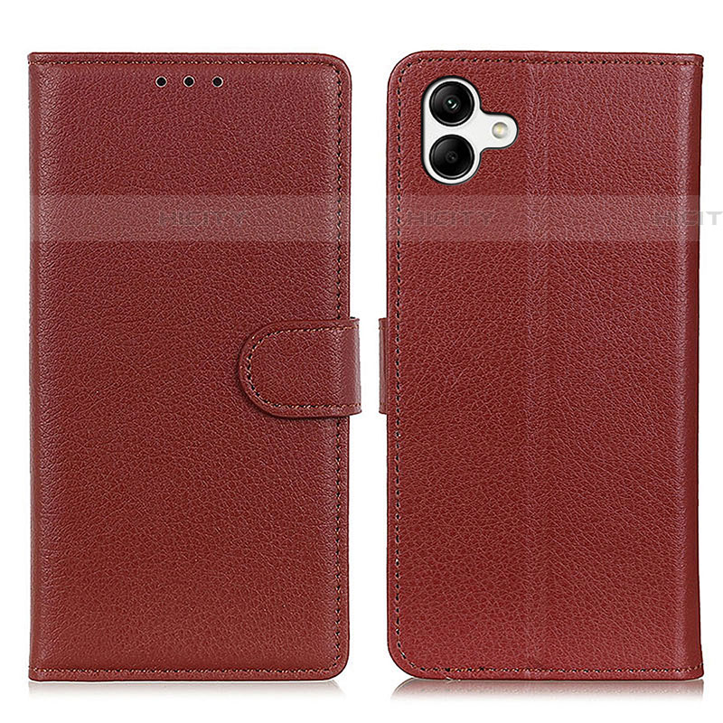 Funda de Cuero Cartera con Soporte Carcasa A03D para Samsung Galaxy A04E Marron