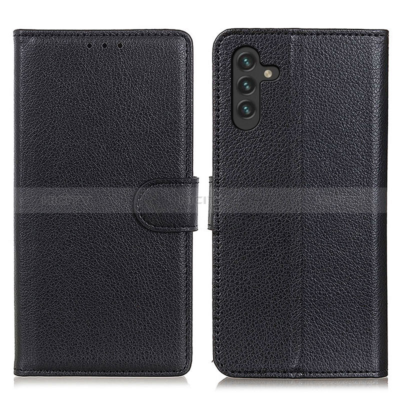 Funda de Cuero Cartera con Soporte Carcasa A03D para Samsung Galaxy A04s Negro