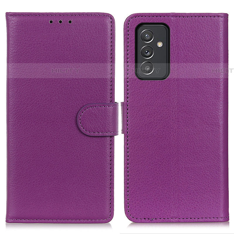 Funda de Cuero Cartera con Soporte Carcasa A03D para Samsung Galaxy A05s Morado