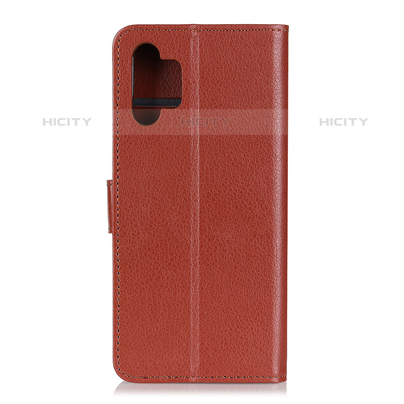 Funda de Cuero Cartera con Soporte Carcasa A03D para Samsung Galaxy M32 5G Marron