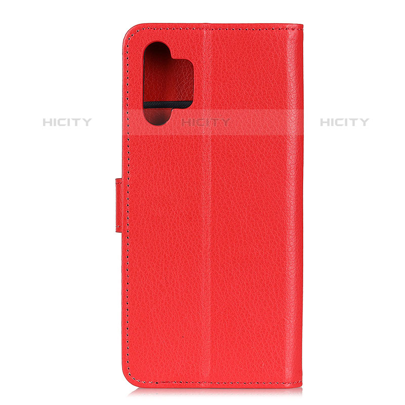 Funda de Cuero Cartera con Soporte Carcasa A03D para Samsung Galaxy M32 5G Rojo