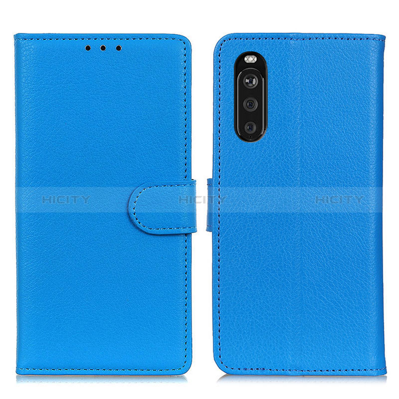 Funda de Cuero Cartera con Soporte Carcasa A03D para Sony Xperia 10 III Lite